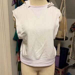 FP Movement by Free People Sleeveless Cream Hoodie